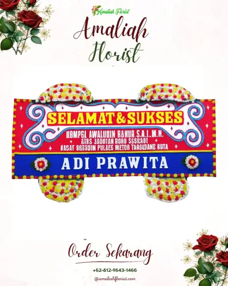 Papan Bunga Ucapan Selamat Tomalou